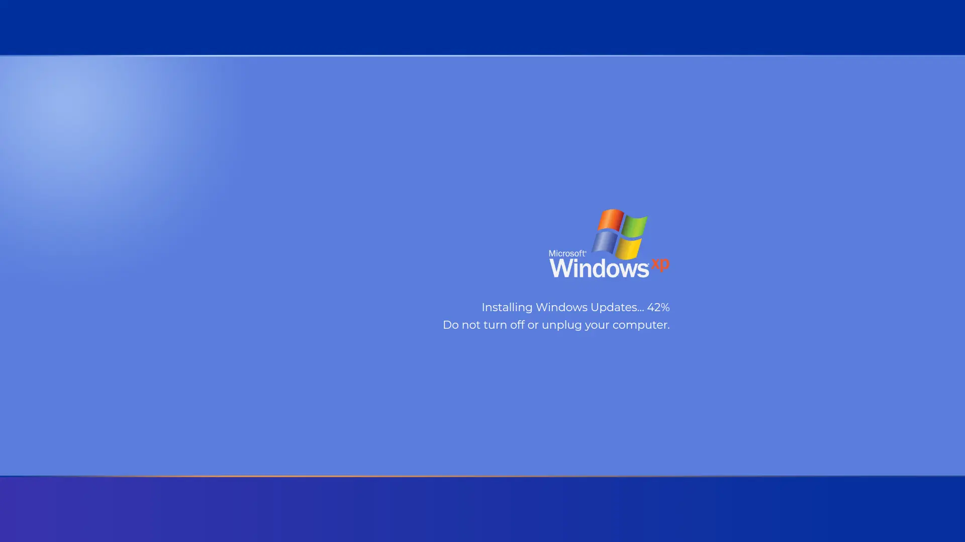 Windows XP Update Screen